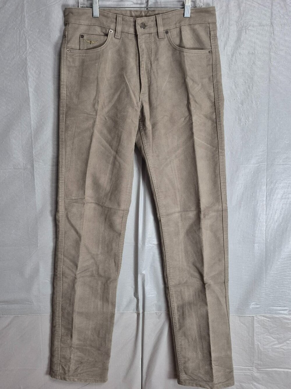 RM Williams Australia Men's Tan Beige Moleskin Longhorn Pants Jeans 33L NWOT